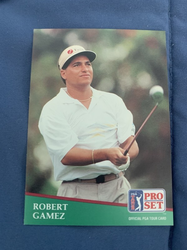 Lot of 2 Robert Gamez 1991 Pro Set golf trading cards #79