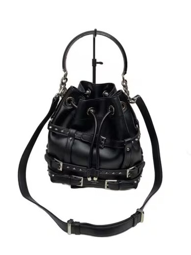 JIMMY CHOO/Bonbon/Leather Crossbody Bag/Leather/BLK
