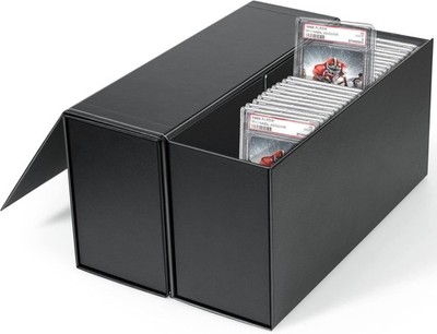Card Storage Box for Trading Cards Holds PSA Graded Slabs 2 Pack