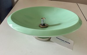 Jonathan Adler Aqua Green Flush Ceiling Lamp Light fixture Rare/vintage with tag