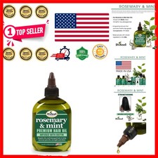 Rosemary and Mint Hair Oil with Biotin 7.1 oz. - Natural Rosemary Oil for Ha...