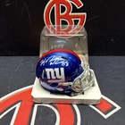 Hakeem Nicks Autographed New York Giants Signed Speed Mini Helmet Beckett