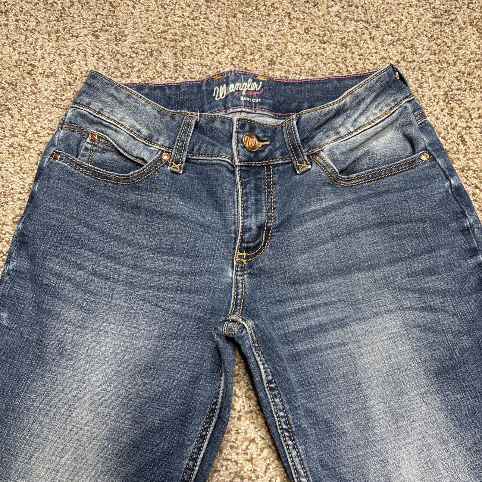 Women's Wranglers Boot Cut Size 5x34 Denim Jeans Fits 28 X 32 - View 2