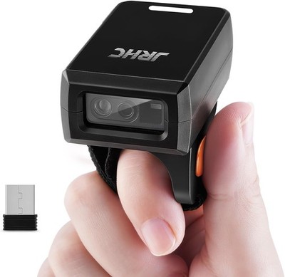 2D Bluetooth Ring QR Barcode Reader 2.4Ghz Portable Mini Wearable Finger Scanner