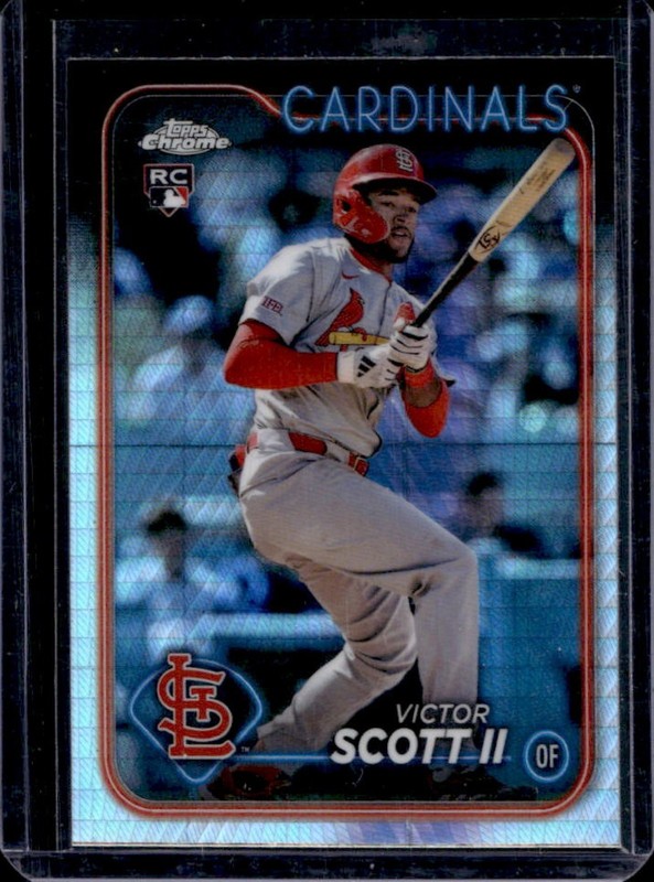 2024 Topps Chrome Update Victor Scott II RC Prism Refractor #USC48 Cardinals