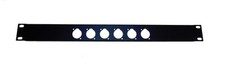 PROCRAFT AFP1U-6X-BK 1U Formed Aluminum Rack Panel w/ 6 D punches