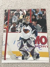 Johan Hedberg Autographed 8x10 Photo Atlanta Thrashers Moose Rare Collectors