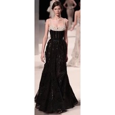 Spaghetti Strap Sleeveless Evening Dresses A-line Backless Long Party Dresses