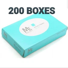 200 Boxes Case MediChoice Facial Tissues, Standard Bedside, Soft, 2 Ply, (8000)