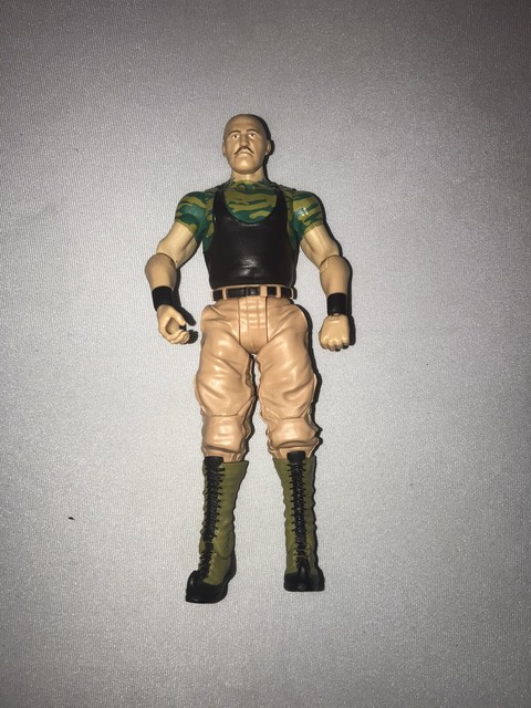 WWE Mattel Flashback Series Basic Sgt Slaughter Wrestling Action Figure | eBay