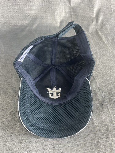 DMR Headwear Mens Navy Blue Embroidered Logo Ajustable Cap 100%Polyester - Picture 11 of 15