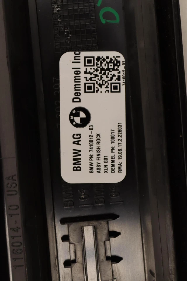 BMW X3 G01 X LINE 2018-2021 umbral de puerta delantera izquierda del lado del conductor placa de desgaste OEM Foto 3 de 4