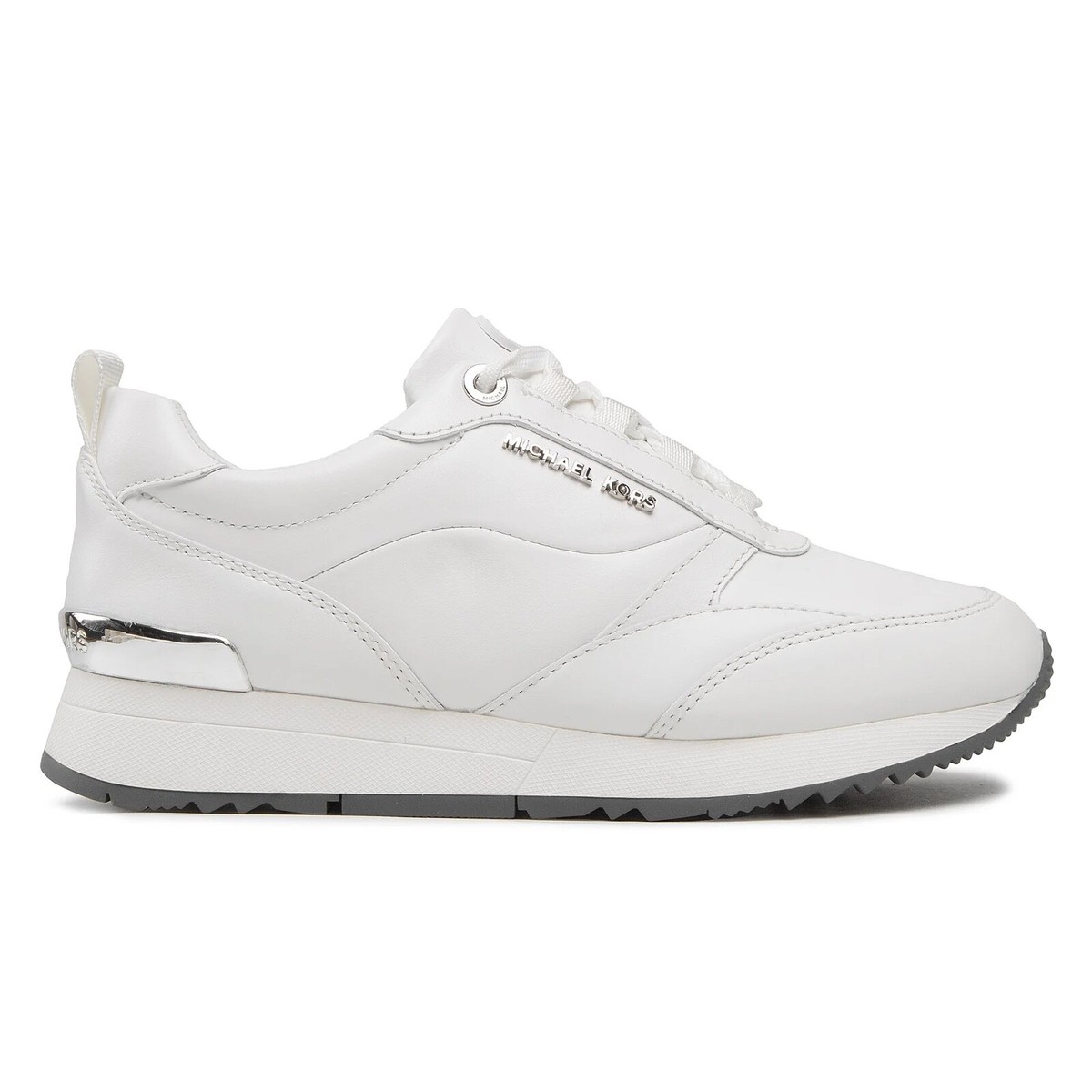 MICHAEL KORS ALLIE STRIDE TRAINER Damen Leder Sneaker Schuhe weiß