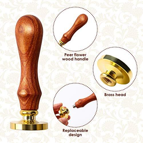 Wax Seal Stamp Set 6 Pieces Sealing Wax Stamps Wax Stamp Seal Kit for