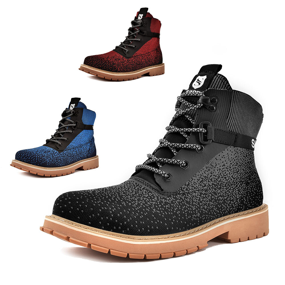 SUADEEX zapatos de trabajo hasta el tobillo zapatos de seguridad gorra de acero zapatillas deportivas