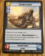 STAR WARS UNLIMITED TCG SHADOWS OF THE GALAXY: LEGENDARY CARD: SECOND CHANCE