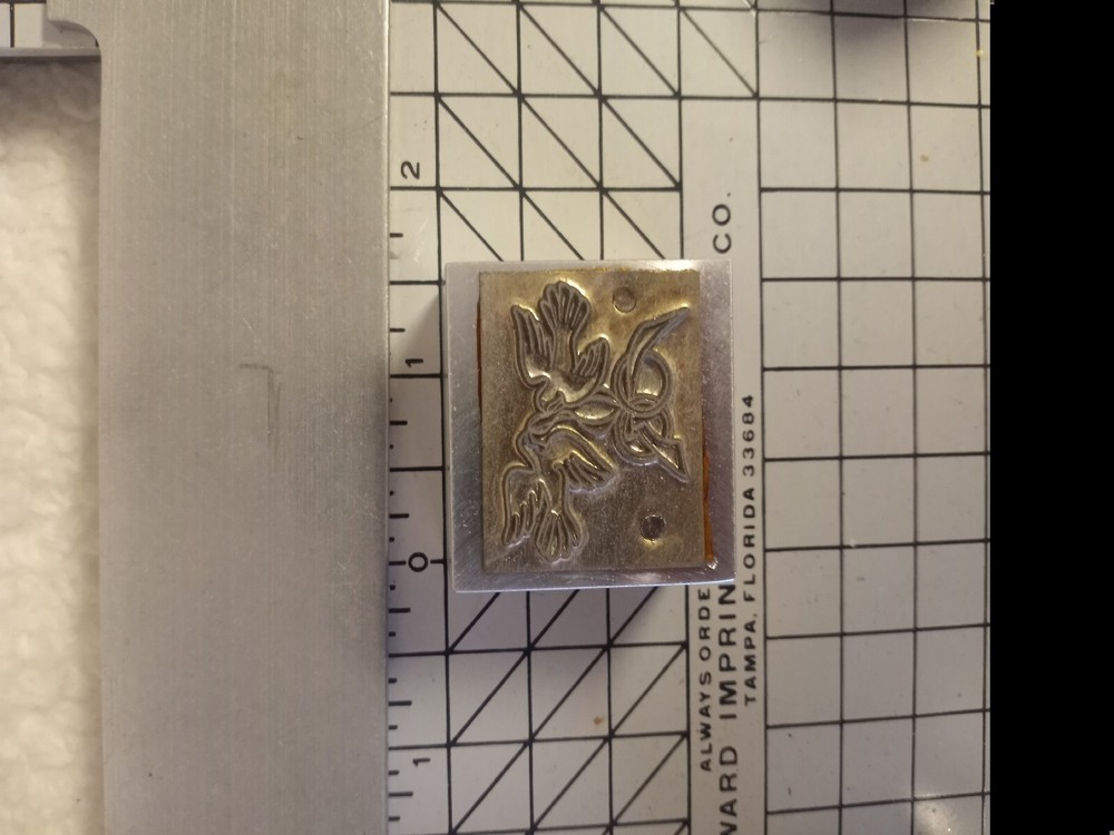 Howard Hot Foil Die # 112-c-4 Wedding Die Doves