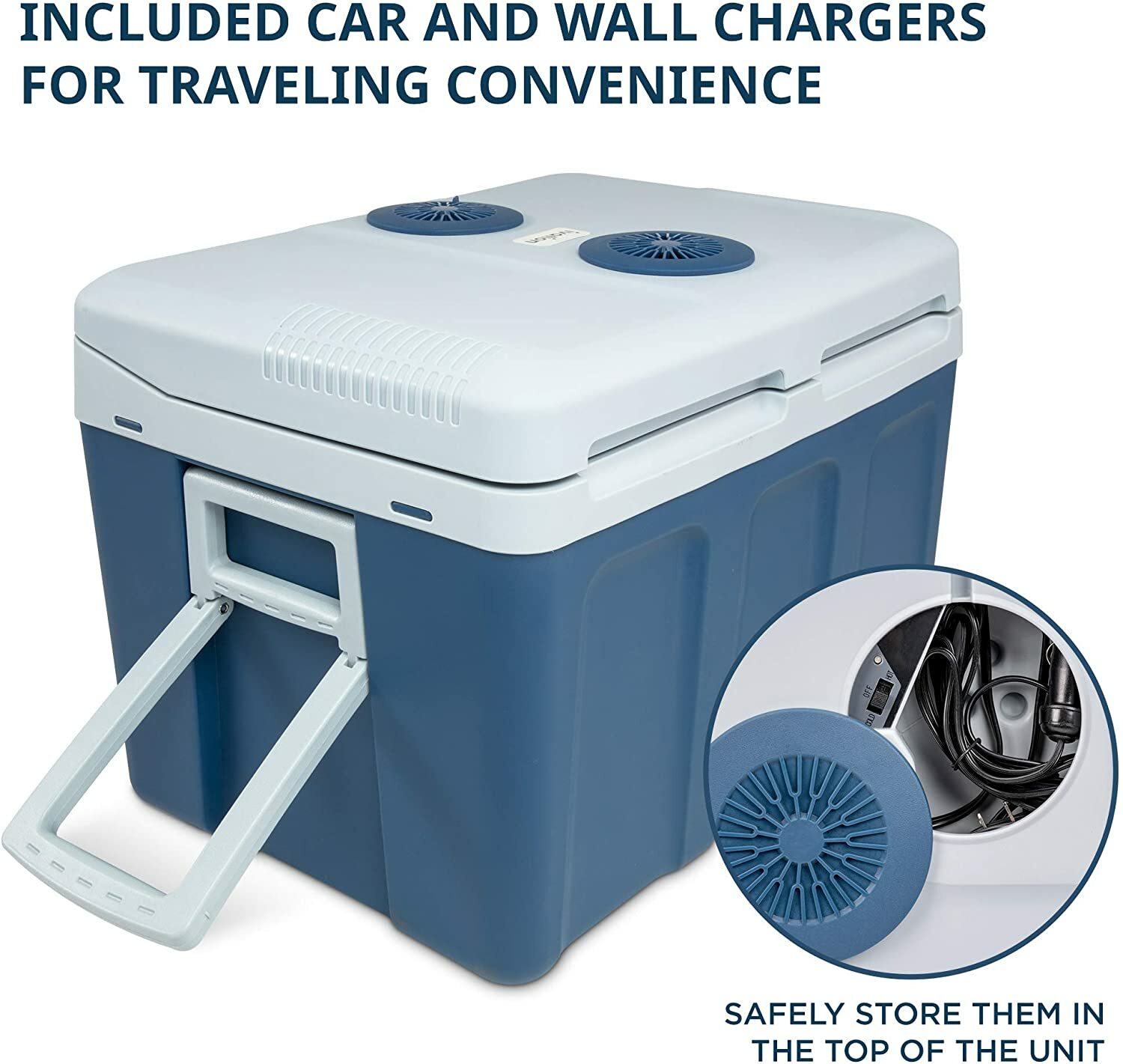 Thermoelectric Portable Electric Cooler & Warmer with Wheels & Handles |48 Qt. 