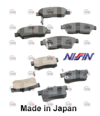 ACURA CL TL RL ACCORD NISSIN FRONT + REAR BRAKE PADS MADE IN JAPAN