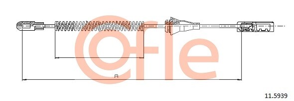 Cofle Handbremsseil Hinten Links, Hinten Rechts FüR Opel Oe 90575127-image