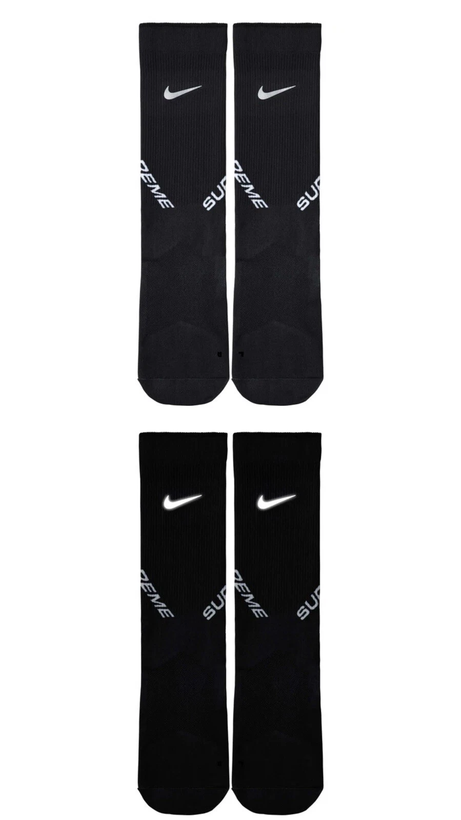 Chaussettes de course légères Supreme Nike Spark   Taille 2 (homme taille 6 7,5) DSWT