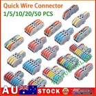 <!--F#f_0-->Reusable Spring Lever Terminal Block Electric Cable Connector Wire 1/2/3/4 Way<!--F/-->