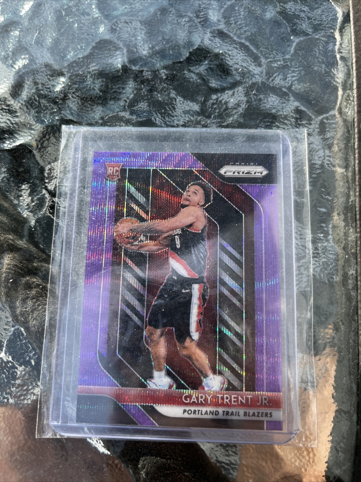 2018-19 Panini Prizm Gary Trent Jr #71 RC Rookie Card Purple Wave Parallel