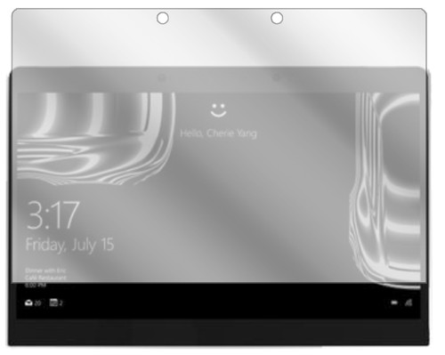 2x Schutzfolie für Porsche Design Book One 13,3 Zoll klar Displayschutzfolie - Bild 2 von 4
