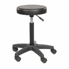 Profi - Friseur Rollhocker - Arbeitshocker Friseurhocker schwarz 52 - 71 cm
