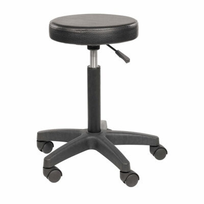 Profi - Friseur Rollhocker - Arbeitshocker Friseurhocker schwarz 52 - 71 cm
