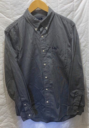 Chaps Men’s Medium Charcoal Gray Long Sleeve Button Up Casual Dress Shirt - Bild 4 von 5