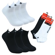 10 Paar Pierre Cardin Sneaker Socken Herren Damen Baumwolle Kurz Schwarz Weiß