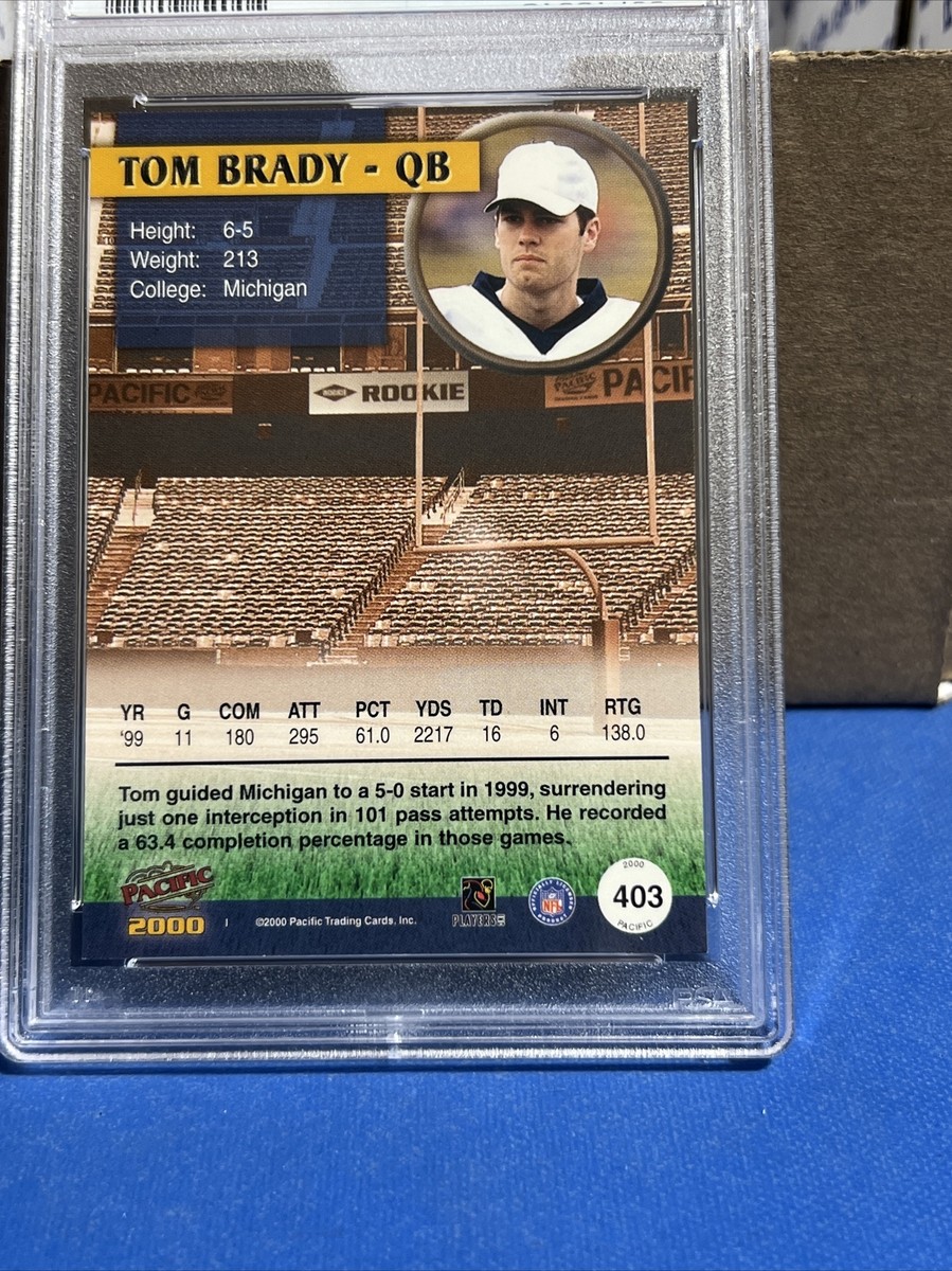 2000 Pacific Tom Brady ルーキーカード 2000 Pacific Tom Brady #403 for sale | eBay