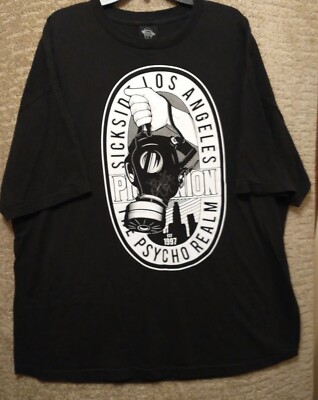 The Psycho Realm Sickside Los Angeles 3XL Signed By Sick Jacken 90s T-shirt Y2K