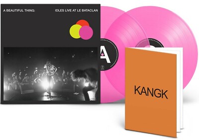 IDLES LP x 2 A Beautiful Thing - Live At Le Bataclan Neon PINK Vinyl + MP3s NEW