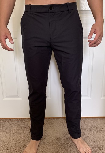 Lululemon para hombre Talla 31 Comisión Pantalón clásico 32”L Negro negro  warpstreme ABC nuevo con etiquetas | eBay