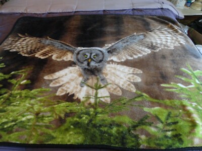 Fleece Eagle Throw Blanket 60'' x 47''
