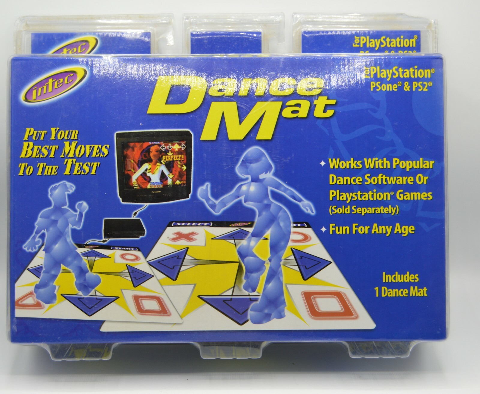Intec Dance Mat for PS1 and PS2 New in Unopened Packaging 804926062506