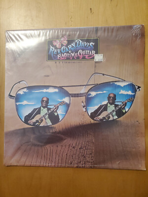 REV. GARY DAVIS RAGTIME GUITAR vinyl LP 1971 VERY GOOD