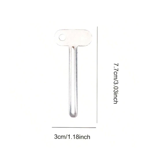 Metal Tube Toothpaste Squeezer Keys Metal Roller Hair Dye Dispenser Wringer Tool - Image 3 of 4