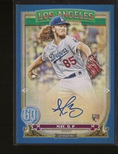 2020 Topps Gypsy Queen Dustin May  Autographs Indigo Auto    Los Angeles Dodgers