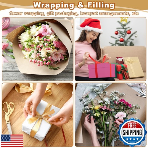 PATIKIL Wrapping Paper, 20" x 450"(37') 70 GSM Craft Paper Roll Kraft Packing - Picture 4 of 5