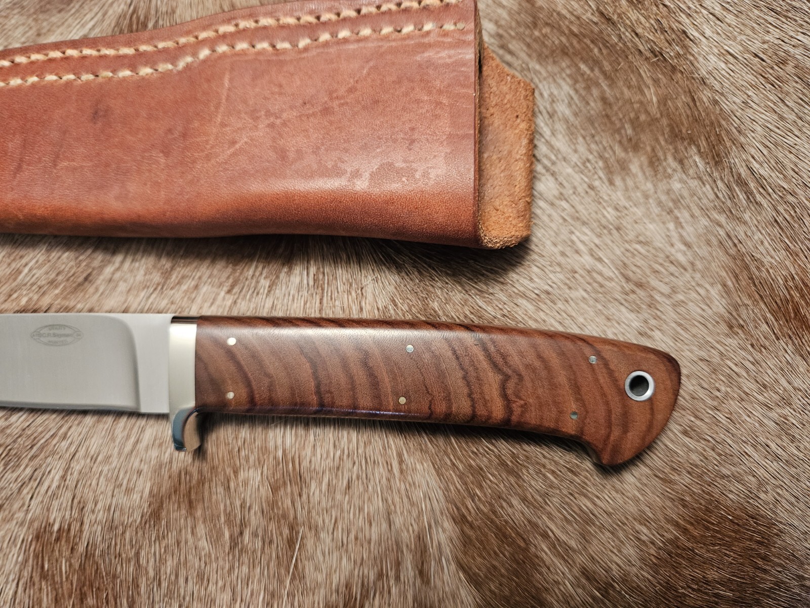 Corbet Sigman Knife Custom Loveless style Utility Hunter ATS34