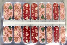Color Nail Polish Strips,16ct. Christmas Cookies READ DESCRIPTION BELOW
