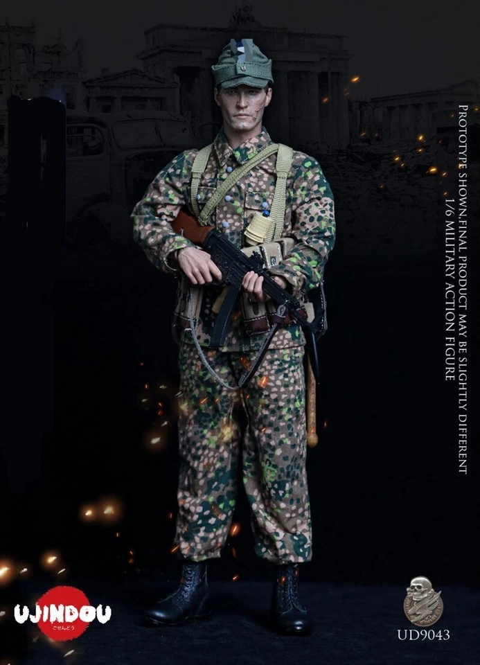 UJINDOU UD9043 Batallón Alemán de Paracaidistas 600 1945 1/6 FIGURA EN STOCK Foto 3 de 4