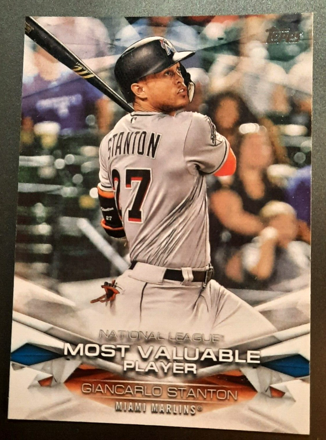 GIANCARLO STANTON2018 TOPPSMOST VALUABLE PLAYER INSERT⚾️ BASEBALL