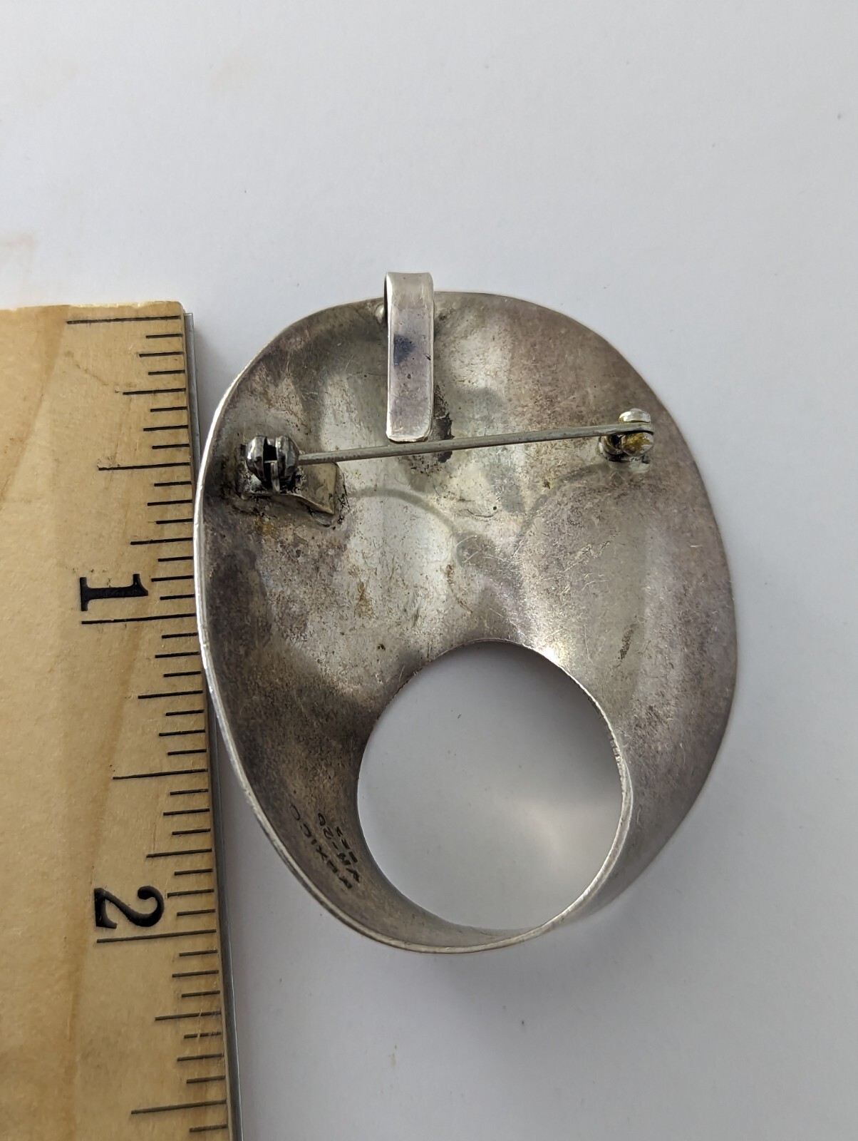 Solid Sterling Silver 2" Mobious Abstract Moderni… - image 8