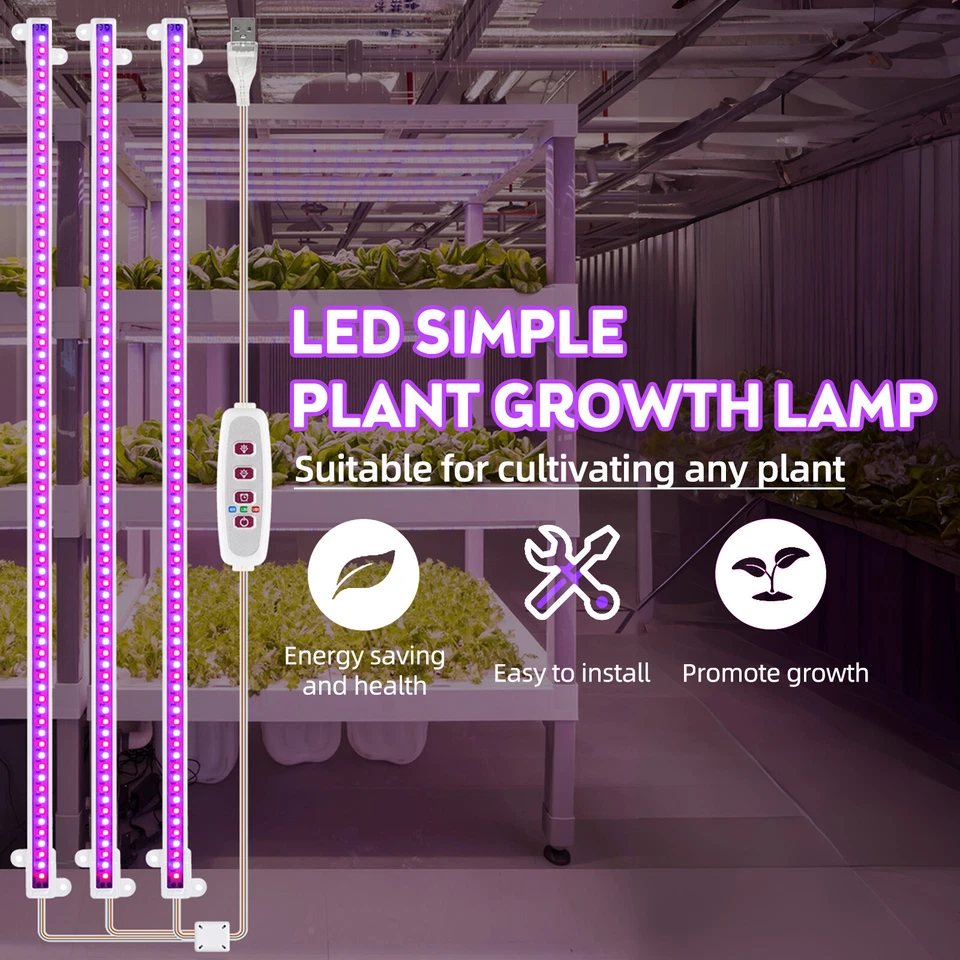 Plant Grow  Strips 8W 168LED 82.6lm Bright Grow  with V7E6 - Image 3 of 4