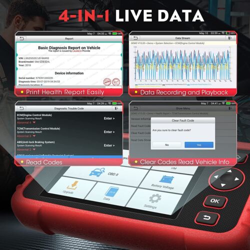 LAUNCH CRP123X Car OBD2 Diagnostic Tool Scanner Code Reader Check Engine ABS SRS - Picture 6 of 12