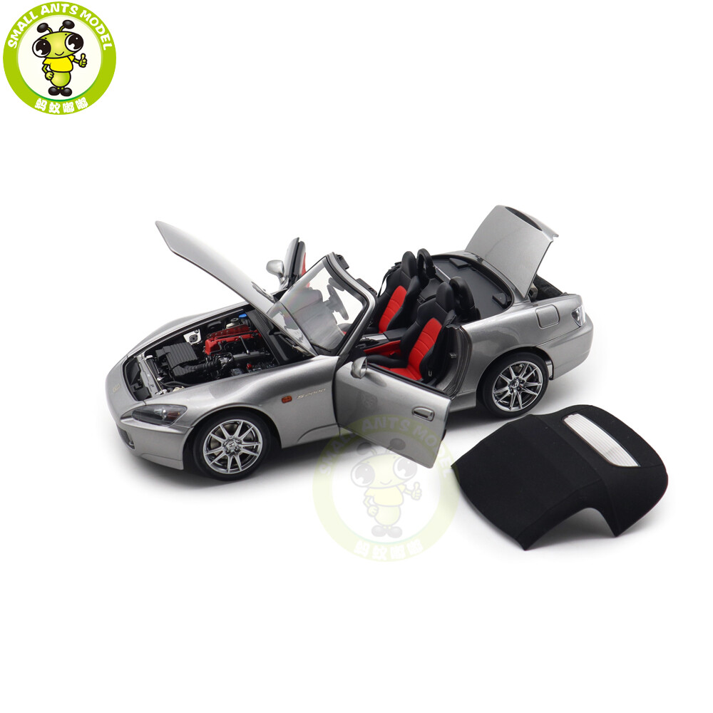 1/18 MOTORHELIX Honda S2000 AP2 Silver Metallic Diecast Model Car
